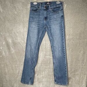 Hollister Slim Straight Epic Flex Jeans Medium Wash 29x30 Men’s Blue Denim